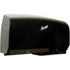 Scott Pro Coreless Twin Jumbo Roll Tissue Dispenser, 23.5x6.75x11-7/8, Black 39731